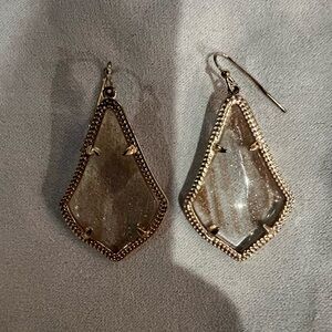 Elegant Kendra Scott Rose Gold Alex Gold Dusted Earrings